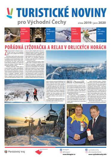 Titulka - Turistické noviny pro Východní Čechy - zima 2019 / jaro 2020