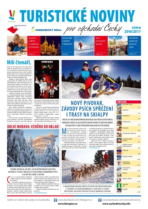 Titulka turistických novin zima 2016/2017